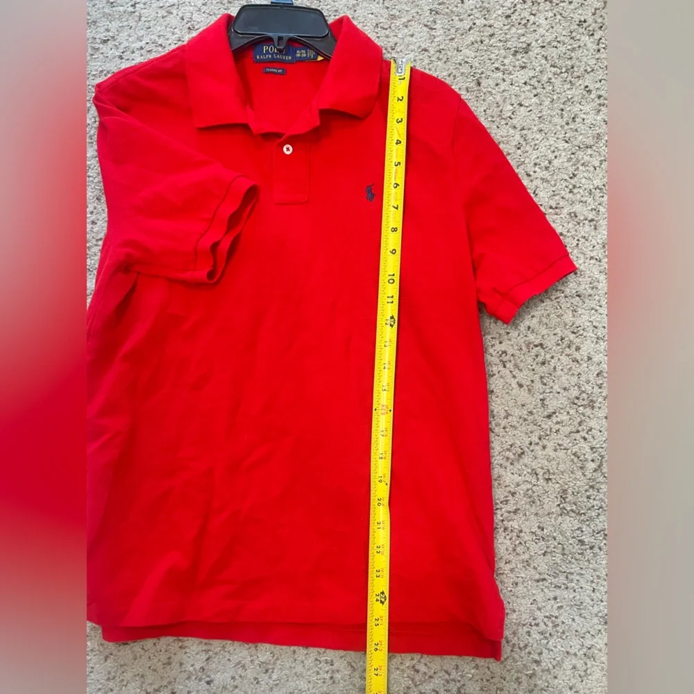 Polo Ralph Lauren Mens XL Classic Fit Short Sleeve‎ Red Rugby Pony